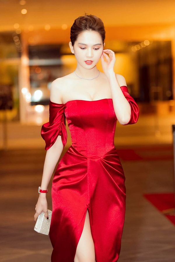 Đầm xòe ren đỏ trễ vai - Bán sỉ thời trang mỹ phẩm